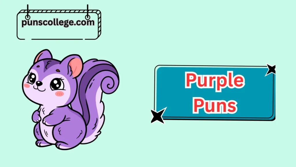 Purple Animal Puns