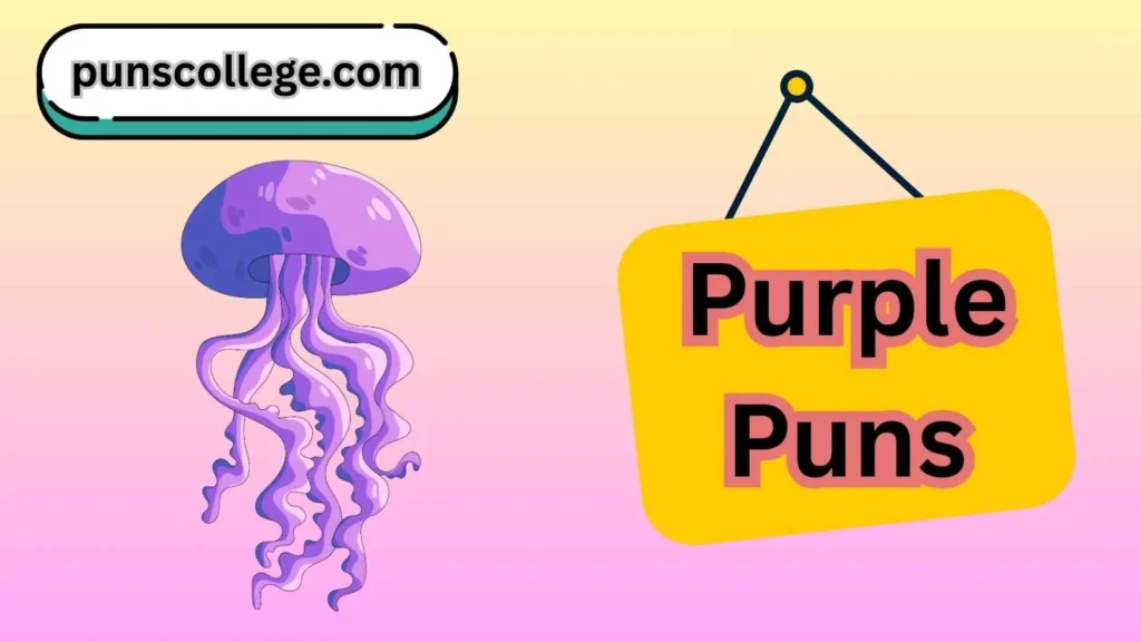 Purple puns captions
