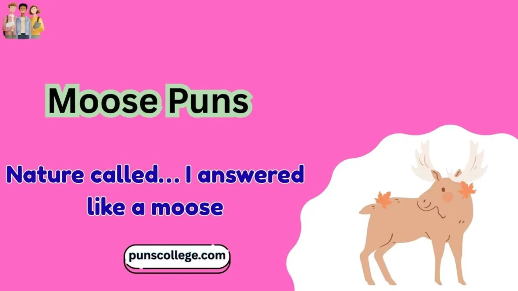 Moose Puns Captions