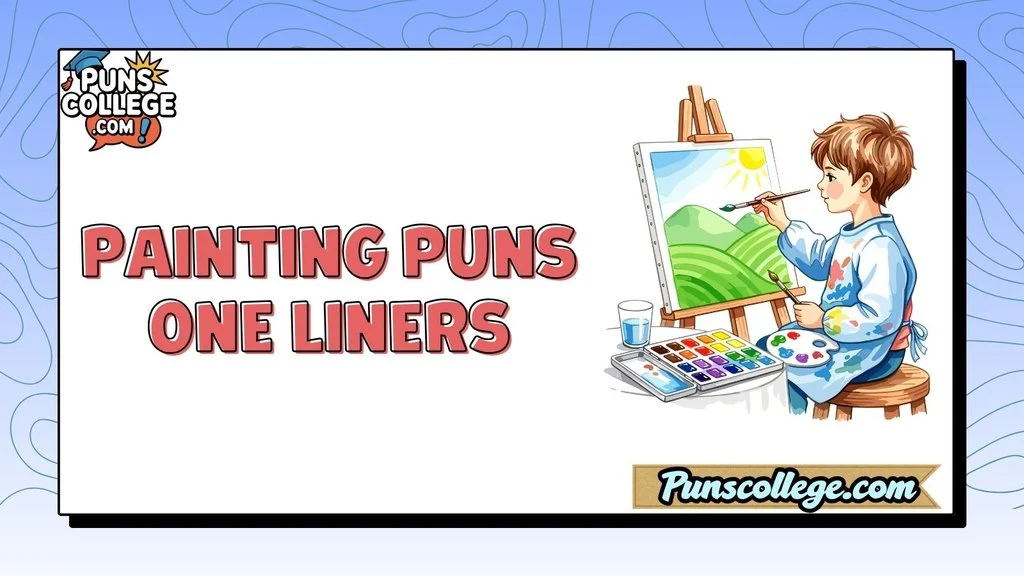 Painting Puns One Liners