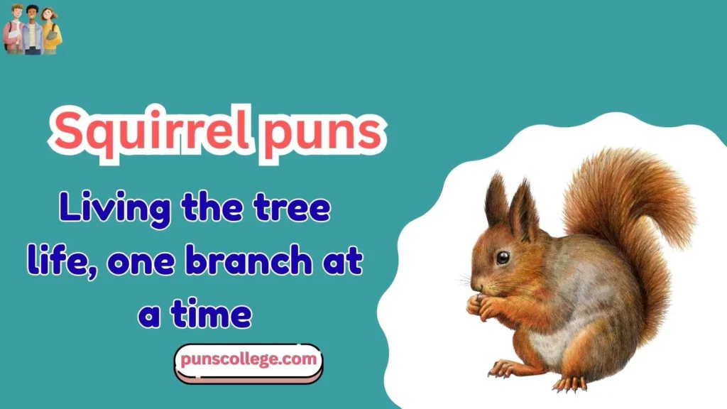Squirrel puns captions