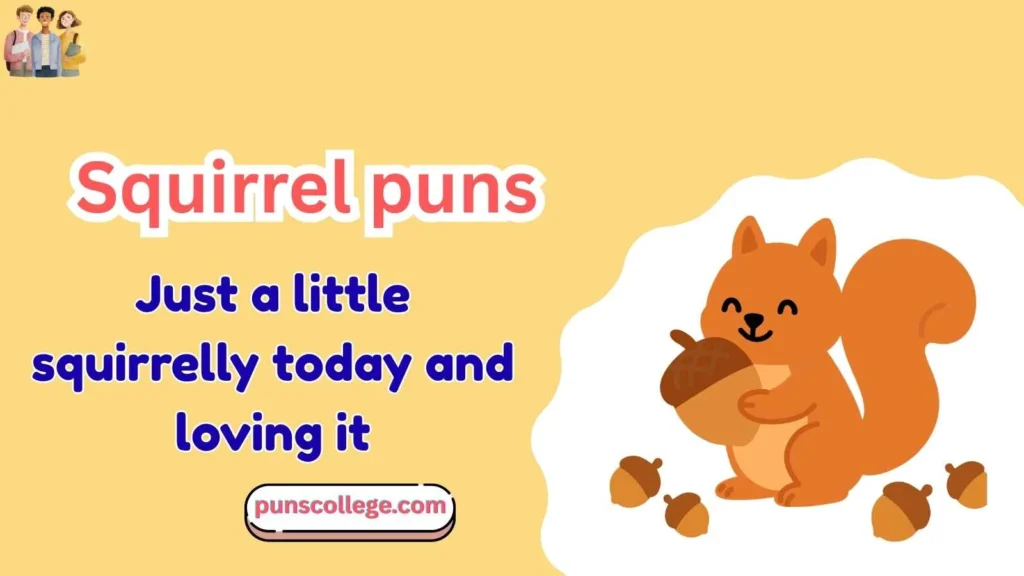 Squirrel puns one liners
