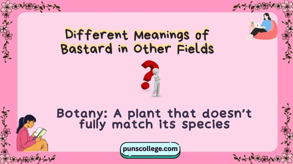 Different Meanings of Bastard in Other Fields