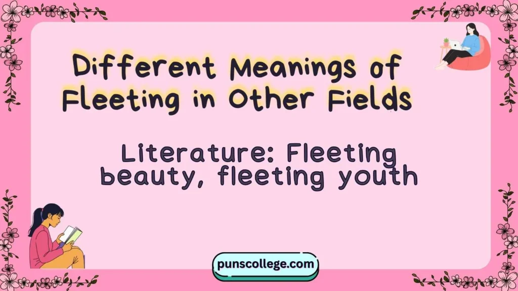 Different Meanings of Fleeting in Other Fields