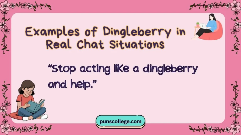 Examples of Dingleberry in Real Chat Situations