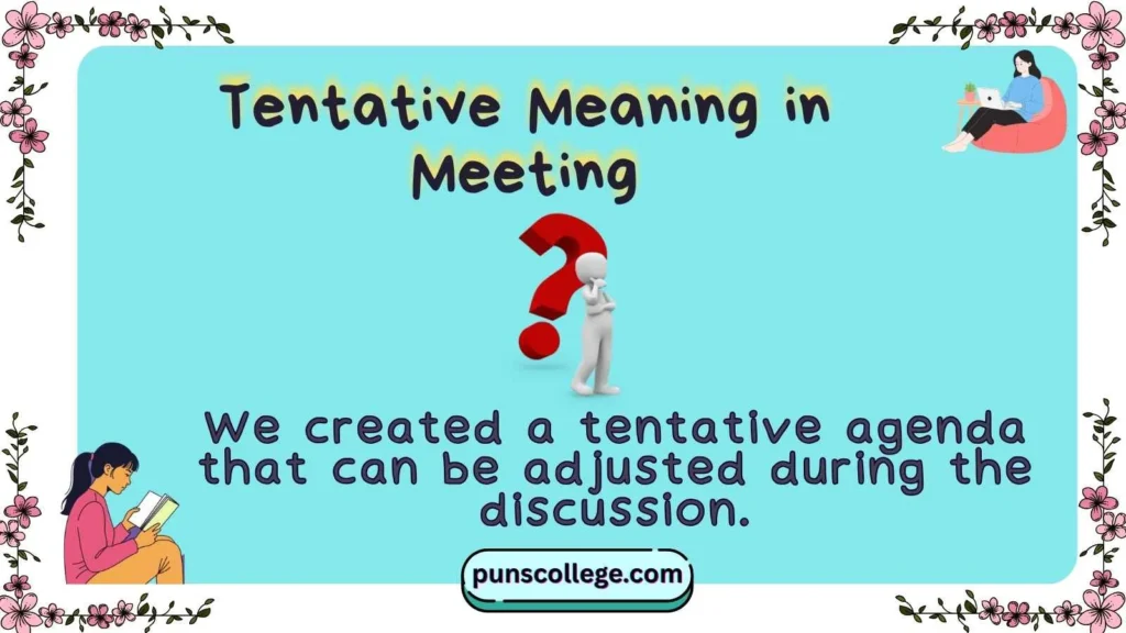 Tentative Meaning in Meeting