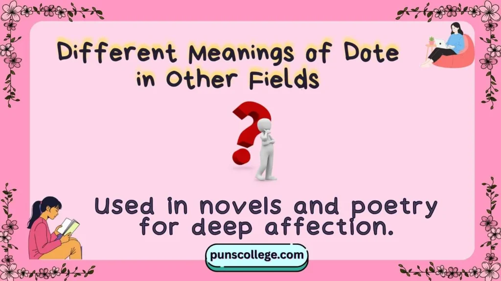 Different Meanings of Dote in Other Fields