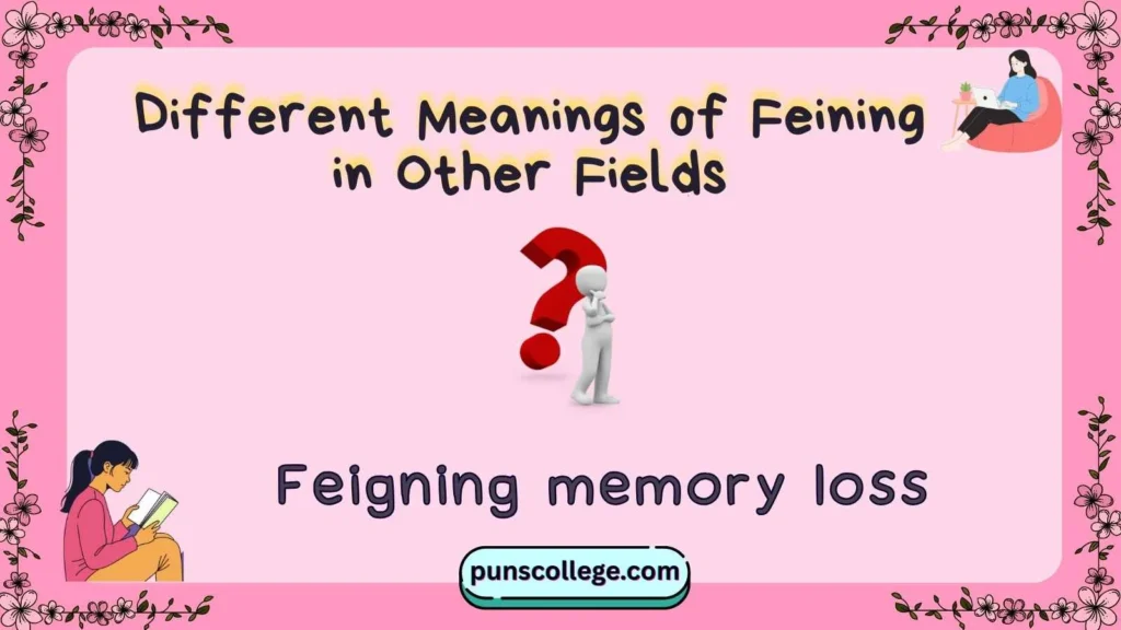 Different Meanings of Feining in Other Fields