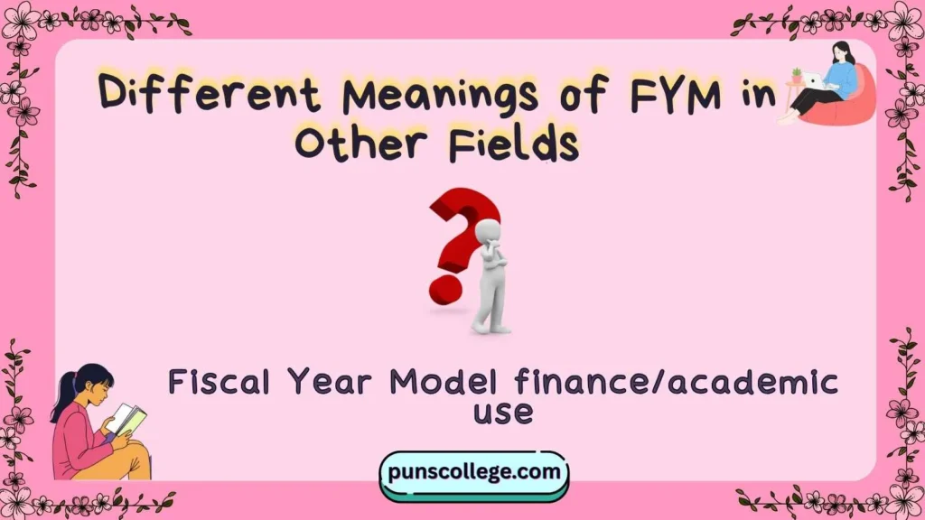 Different Meanings of FYM in Other Fields