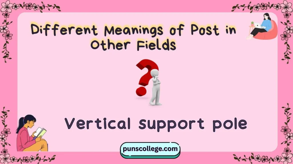 Different Meanings of Post in Other Fields