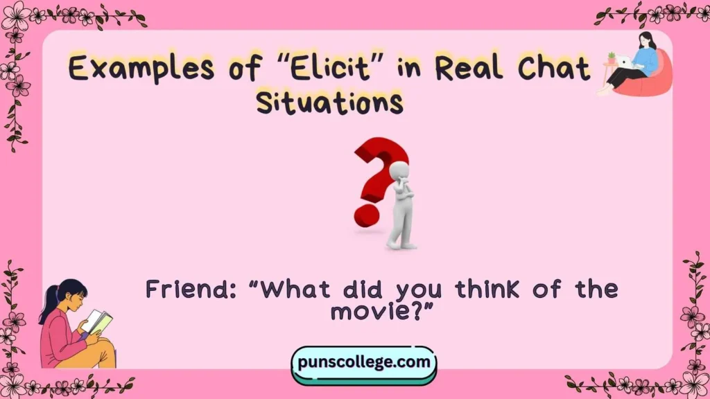 Examples of “Elicit” in Real Chat Situations