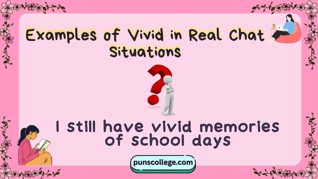 Examples of Vivid in Real Chat Situations