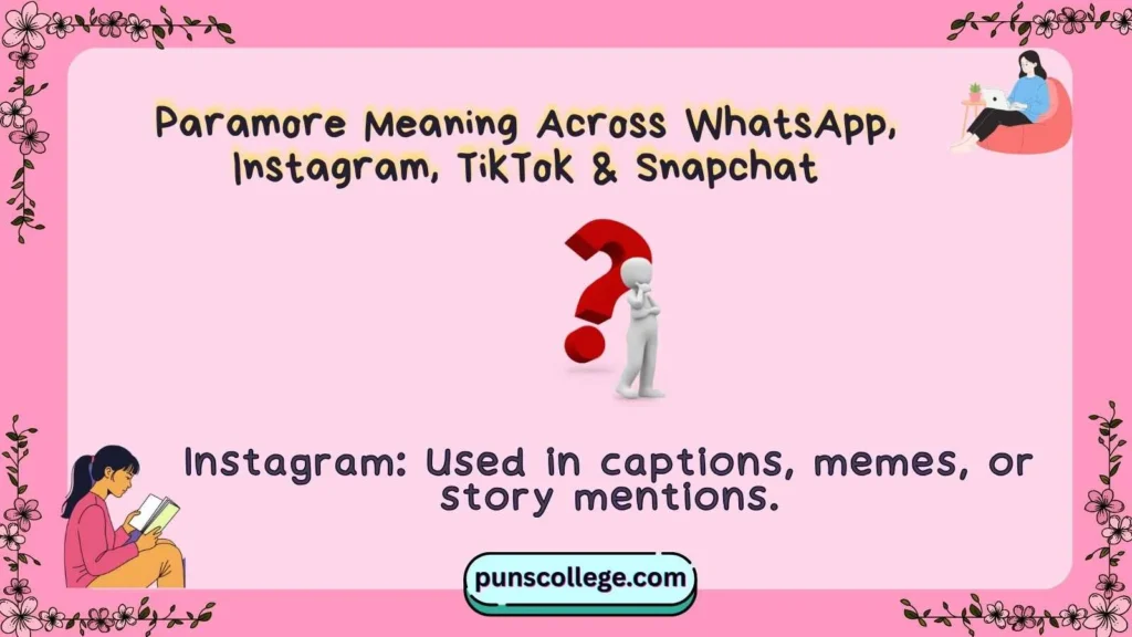 Paramore Meaning Across WhatsApp, Instagram, TikTok & Snapchat