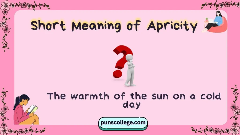  Short Meaning of Apricity