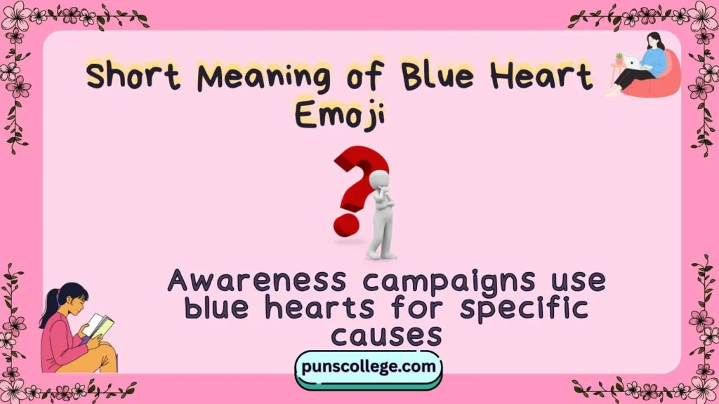 Short Meaning of Blue Heart Emoji